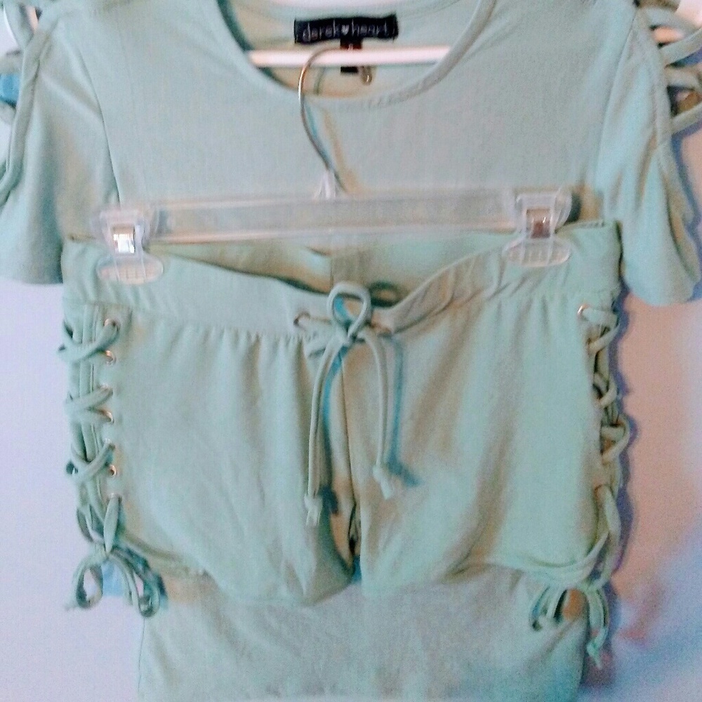 Derek Heart Matching Shirt and Shorts